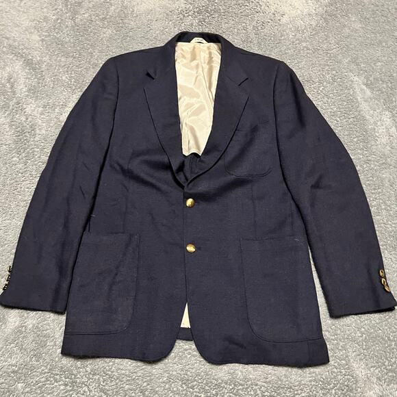Le Tigre Vibtage Blazer Mens 40 ? Blue Golf Button Sport Jacket 2 Button - Picture 1 of 10